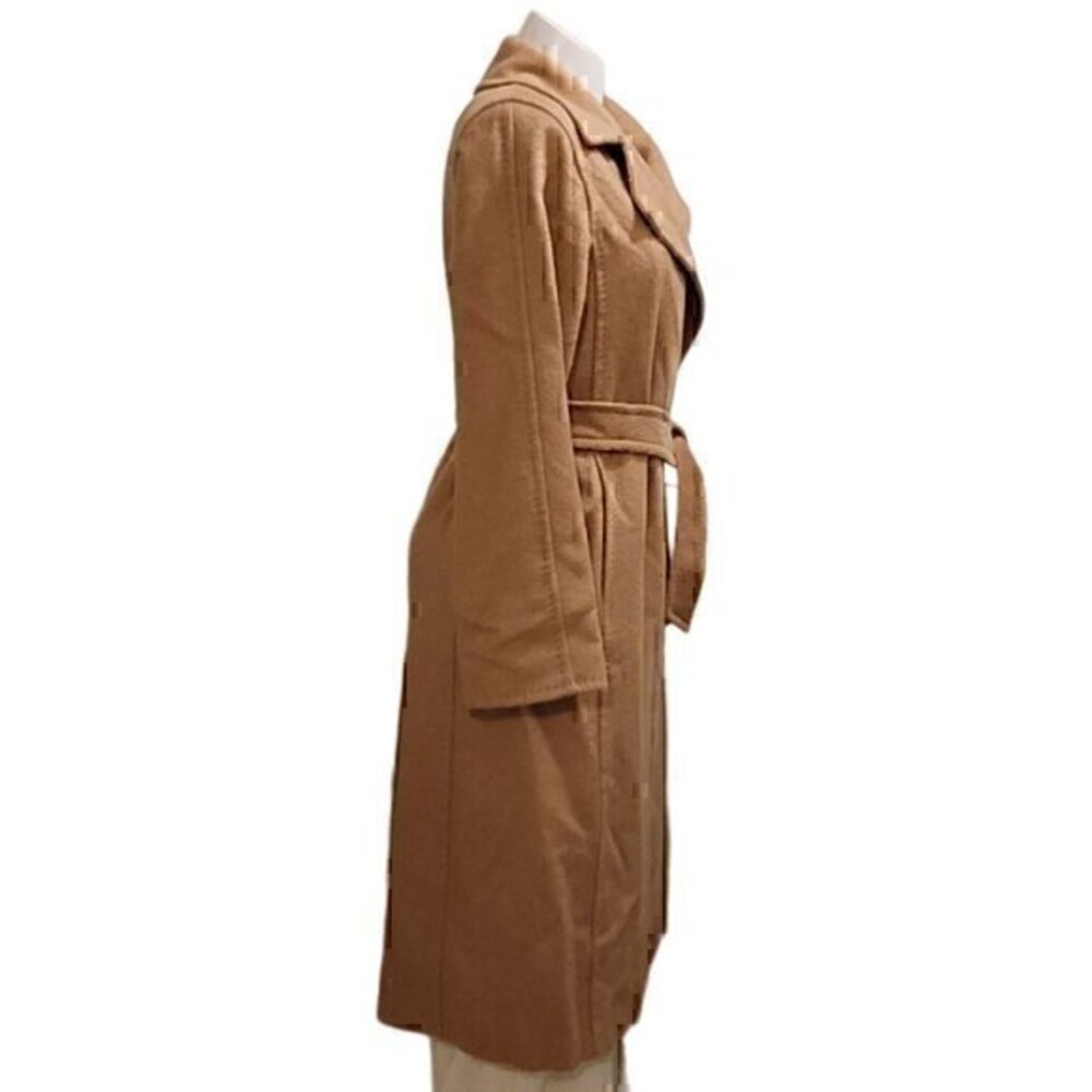 MAX MARA Manuela Belted Camel Hair Coat, Camel - Picture 9 of 16